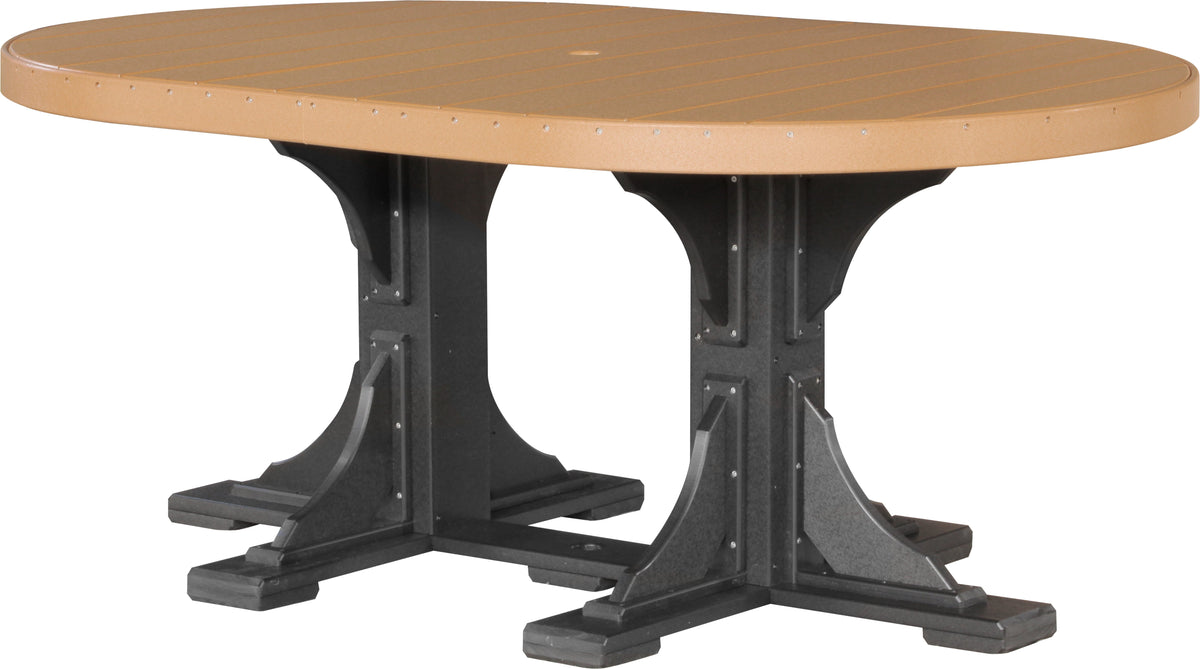 LuxCraft P46OT — Cedar / Black — Dining Height