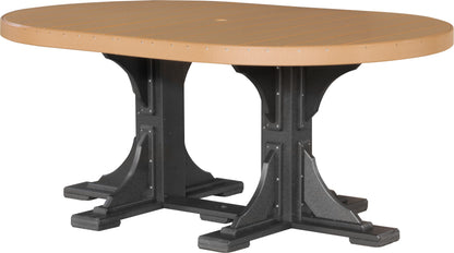 LuxCraft P46OT — Cedar / Black — Dining Height