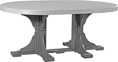 LuxCraft P46OT — Dove Gray / Slate — Dining Height