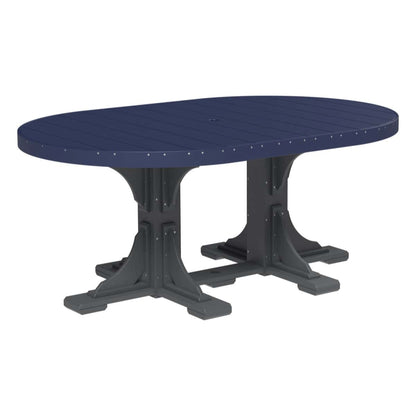 LuxCraft P46OT — Patriot Blue & Slate — Dining Height