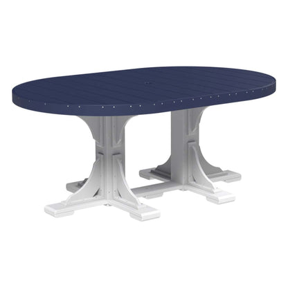 LuxCraft P46OT — Patriot Blue & White — Dining Height