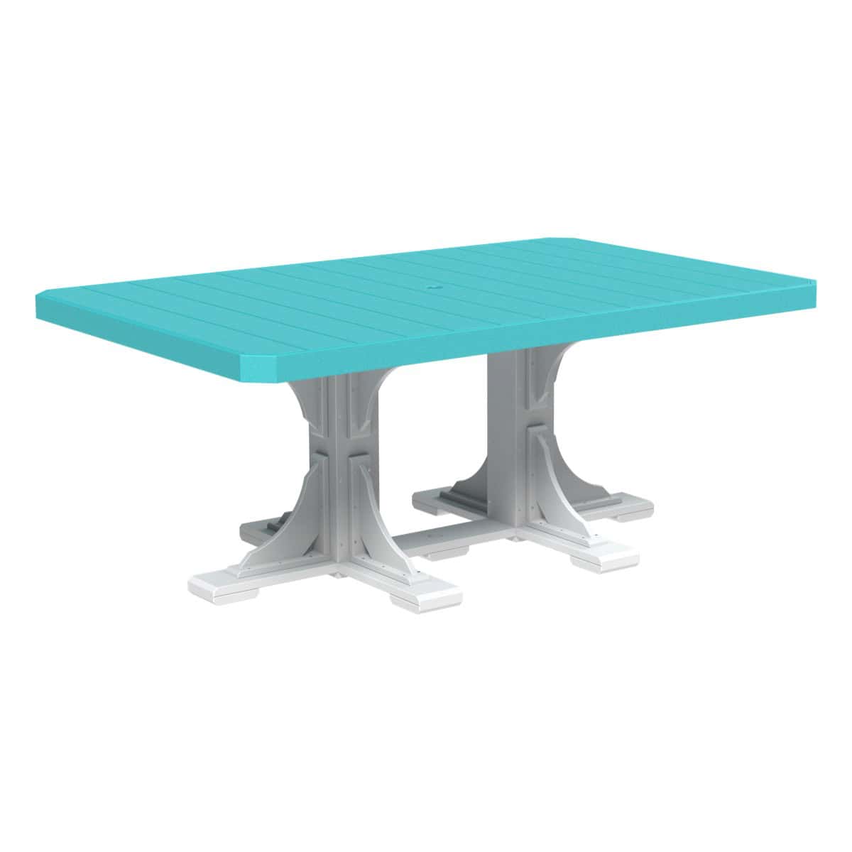 LuxCraft P46RT — Aruba Blue & White — Dining Height