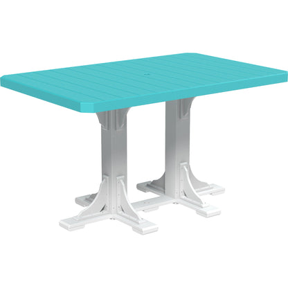 LuxCraft P46RT — Aruba Blue / White — Bar Height