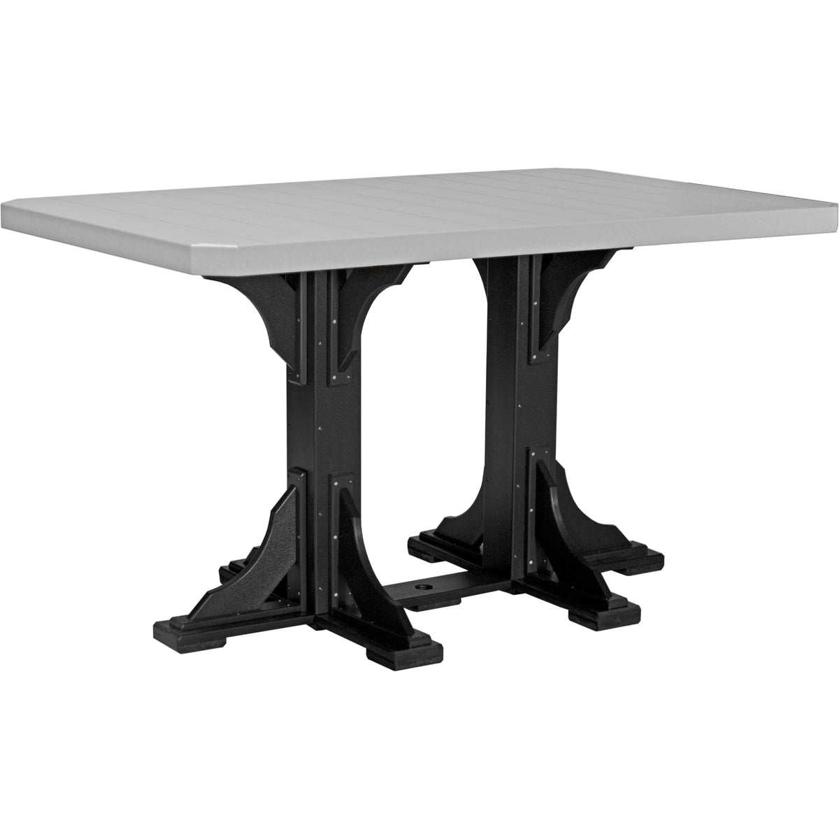 LuxCraft P46RT — Dove Gray / Black — Bar Height