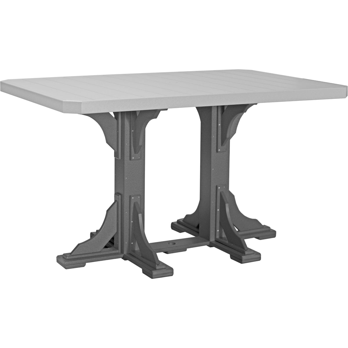 LuxCraft P46RT — Dove Gray / Slate — Bar Height