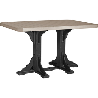 LuxCraft P46RT — Weatherwood / Black — Bar Height