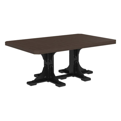 LuxCraft P46RT — Brazilian Walnut & Black — Dining Height