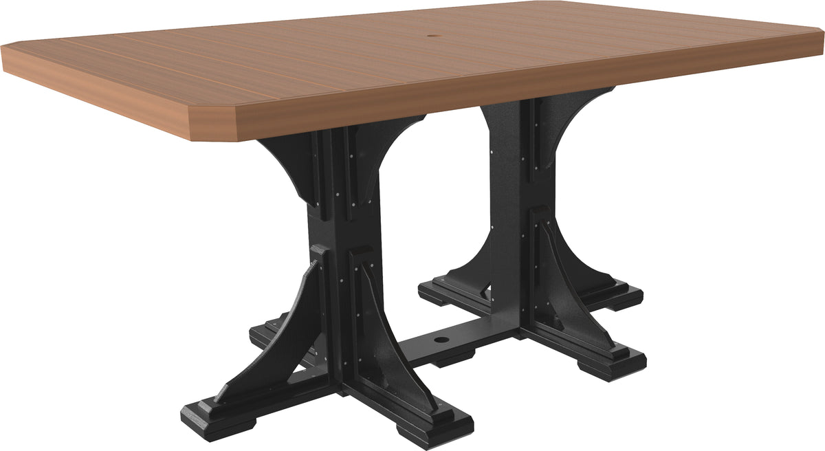 LuxCraft P46RT — Antique Mahogany / Black — Counter Height