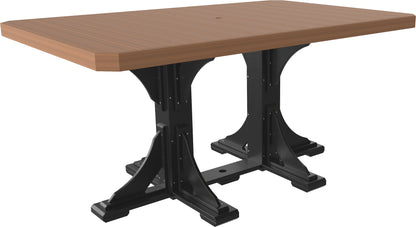 LuxCraft P46RT — Antique Mahogany / Black — Counter Height