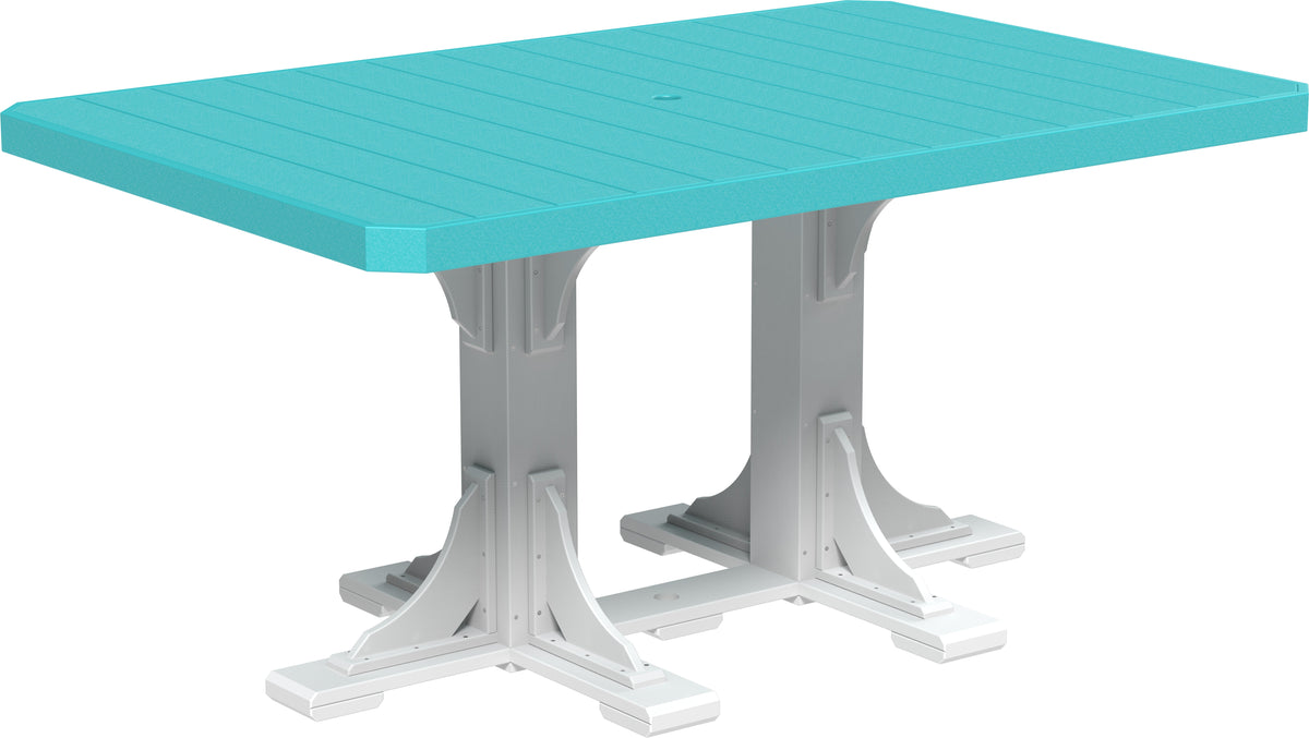 LuxCraft P46RT — Aruba Blue / White — Counter Height