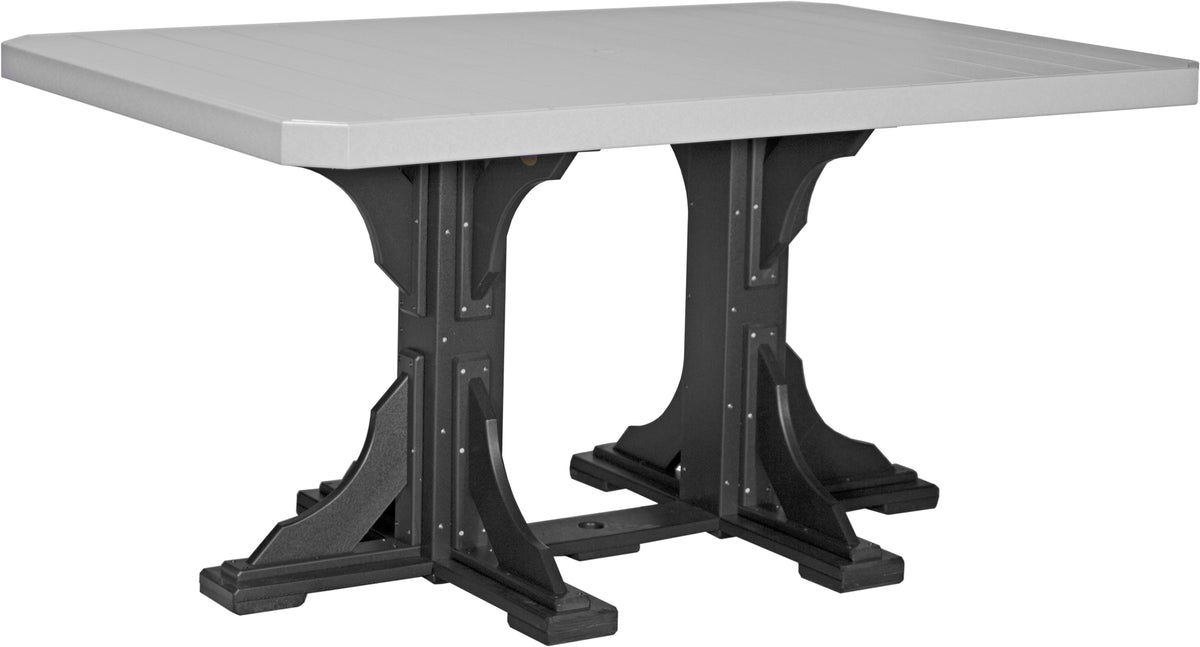 LuxCraft P46RT — Dove Gray / Black — Counter Height