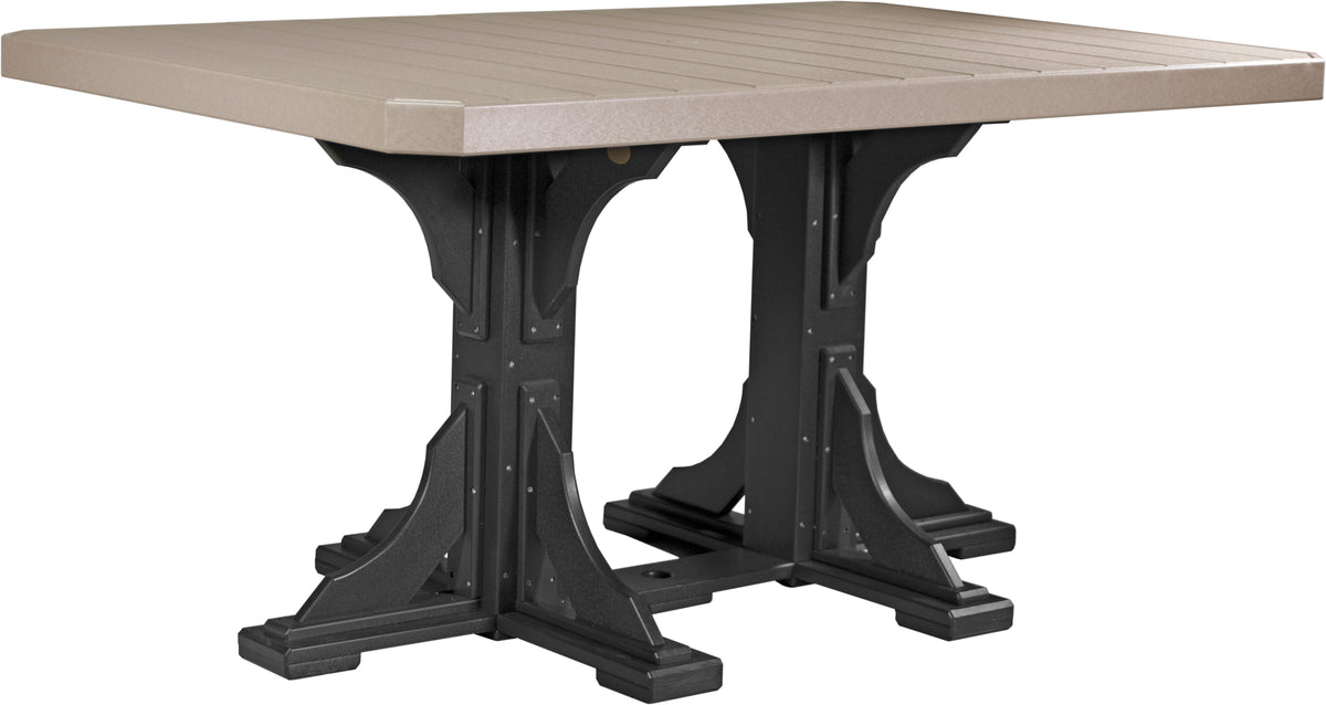 LuxCraft P46RT — Weatherwood / Black — Counter Height