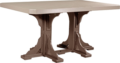 LuxCraft P46RT — Weatherwood / Chestnut Brown — Counter Height