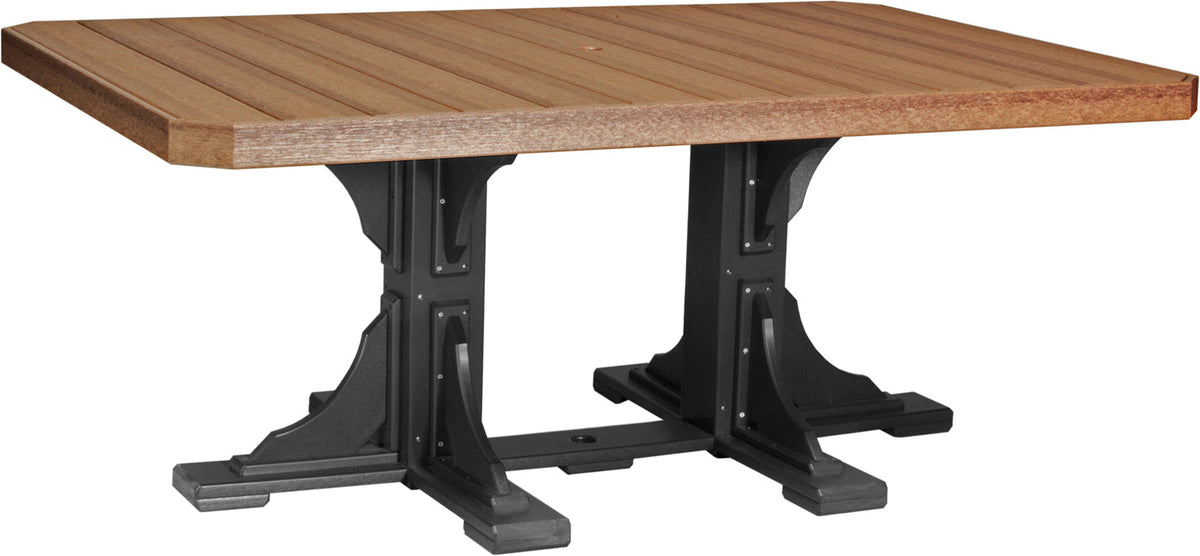 LuxCraft P46RT — Antique Mahogany / Black — Dining Height