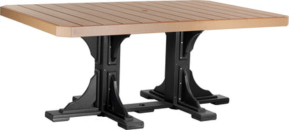 LuxCraft P46RT — Cedar / Black — Dining Height