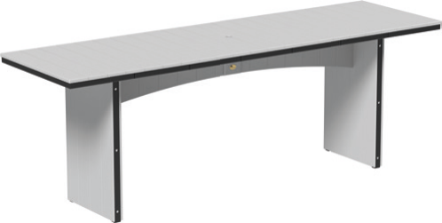 LuxCraft UDT310R — Bar Height / Dove Gray & Black; original 2026 manufacturer catalog image