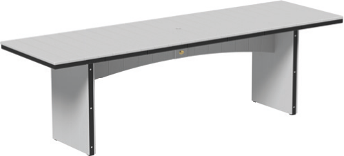 LuxCraft UDT310R — Counter Height / Dove Gray & Black; original 2026 manufacturer catalog image