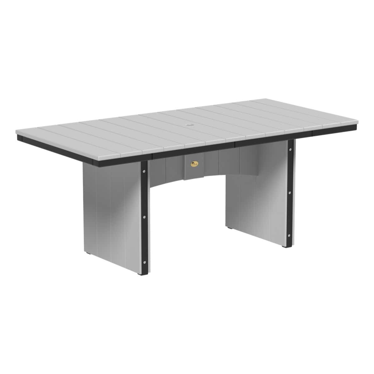 LuxCraft UDT36R — Dove Gray & Black — Dining Height