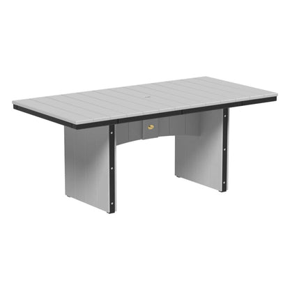 LuxCraft UDT36R — Dove Gray & Black — Dining Height