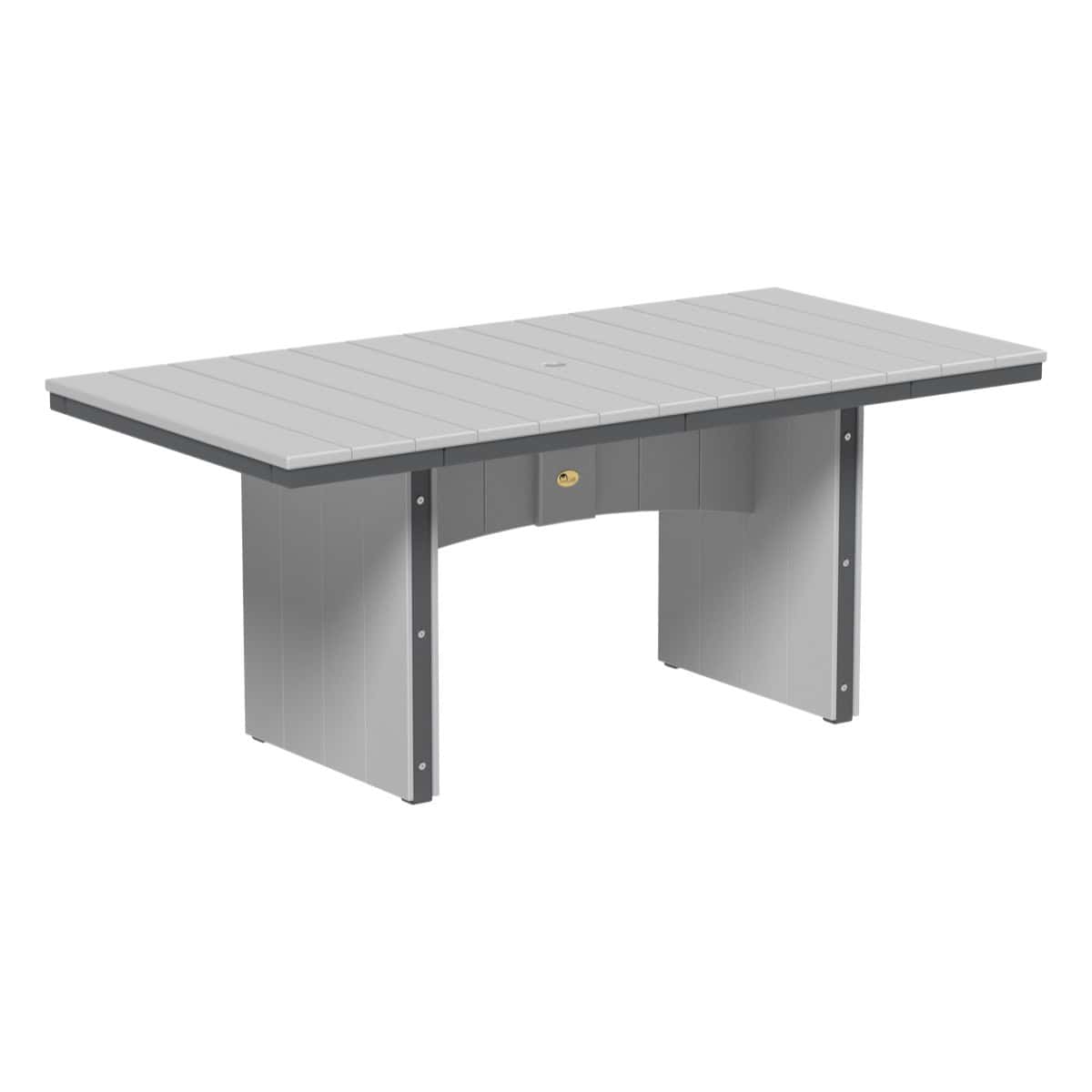 LuxCraft UDT36R — Dove Gray & Slate — Dining Height