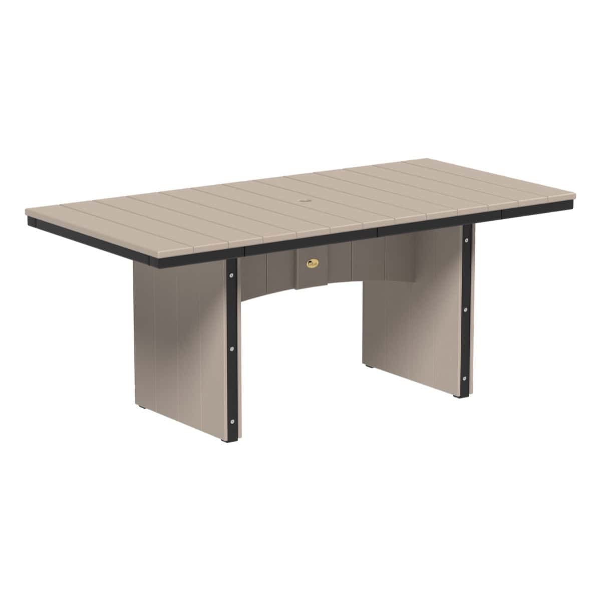 LuxCraft UDT36R — Weatherwood & Black — Dining Height