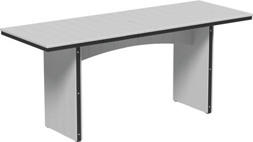 LuxCraft UDT38R — Bar Height / Dove Gray & Black; original 2026 manufacturer catalog image