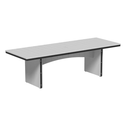 LuxCraft UDT38R — Dove Gray & Black — Dining Height