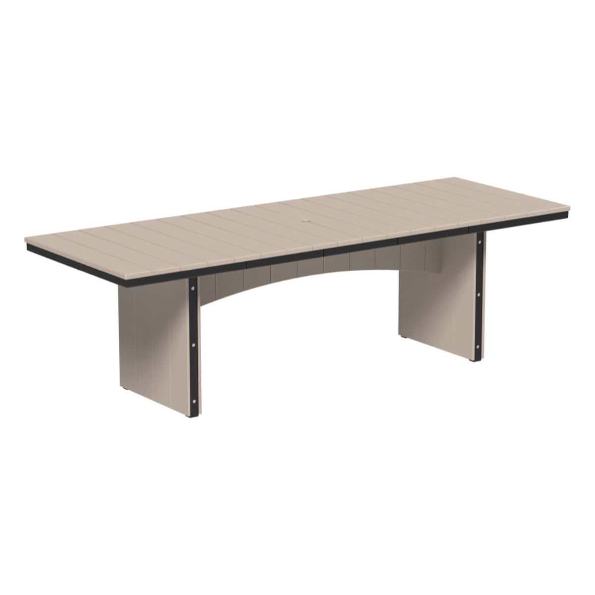 LuxCraft UDT38R — Weatherwood & Black — Dining Height
