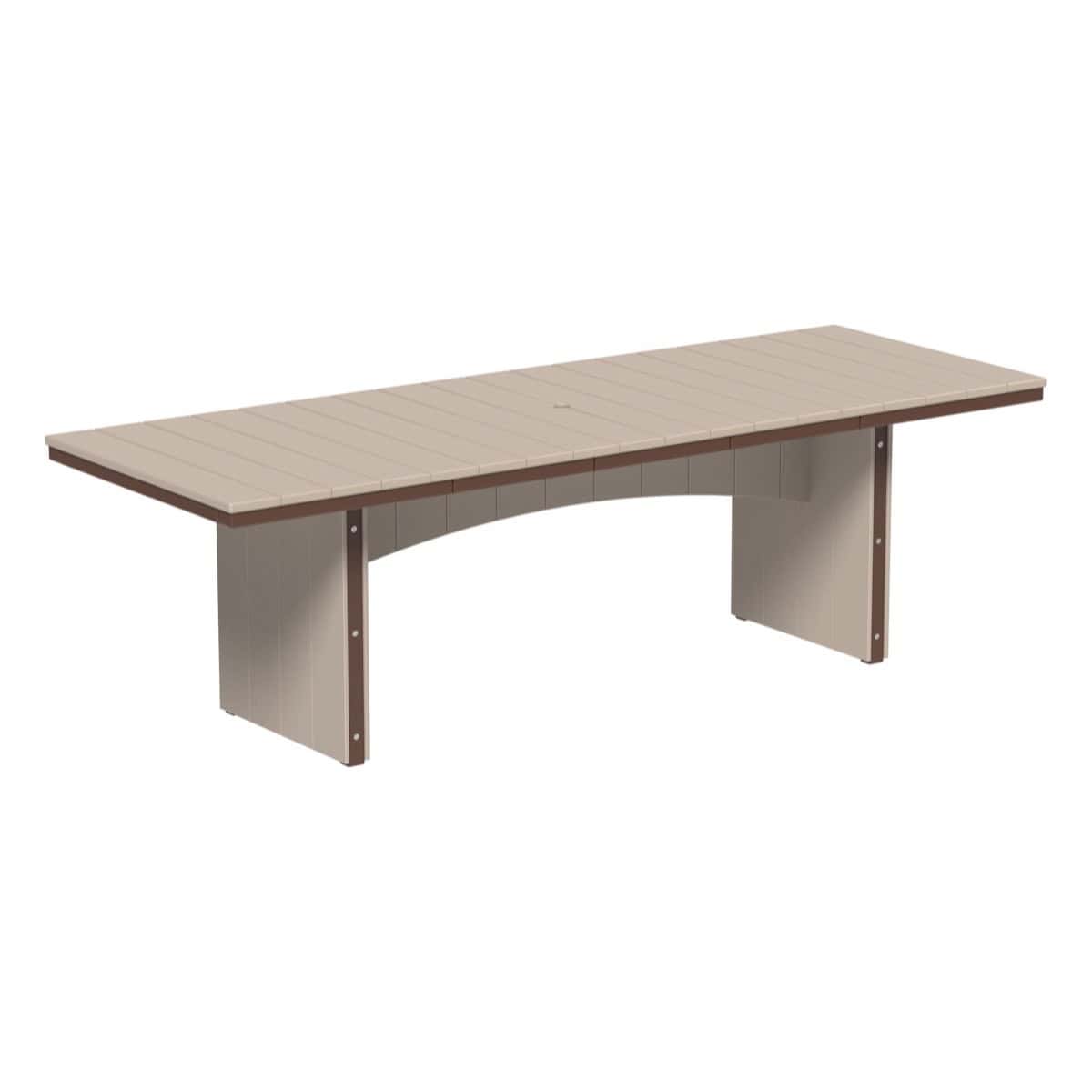 LuxCraft UDT38R — Weatherwood & Chestnut Brown — Dining Height