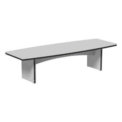 LuxCraft UDT410O — Dove Gray & Black — Dining Height