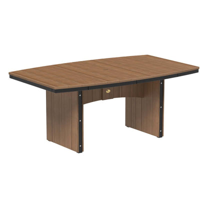LuxCraft UDT46O — Antique Mahogany & Black — Dining Height