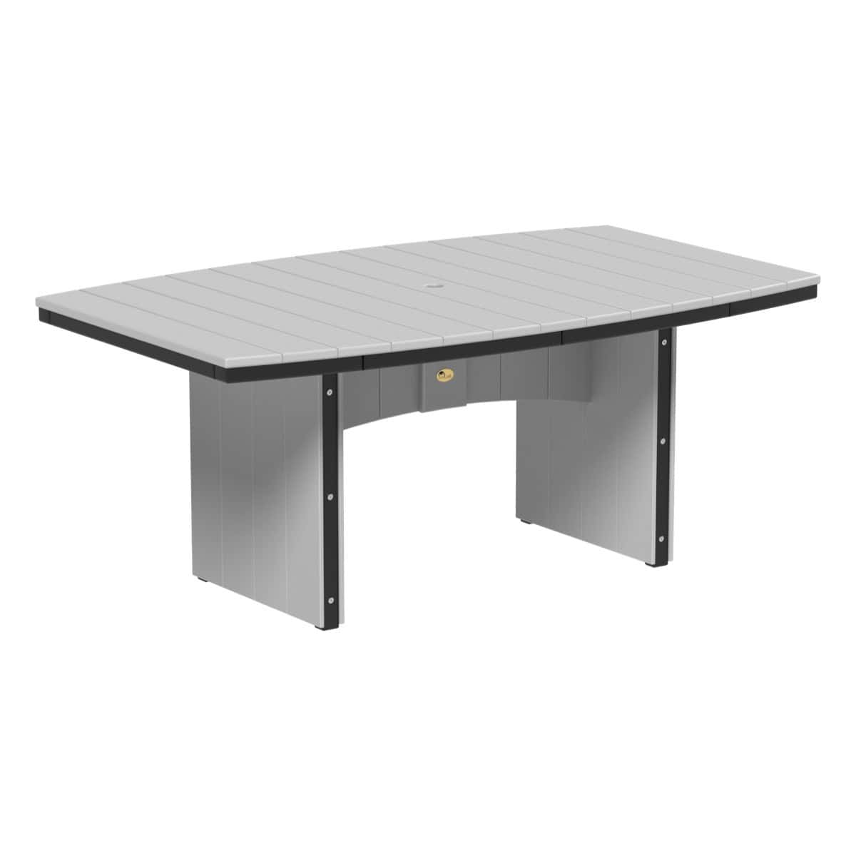 LuxCraft UDT46O — Dove Gray & Black — Dining Height