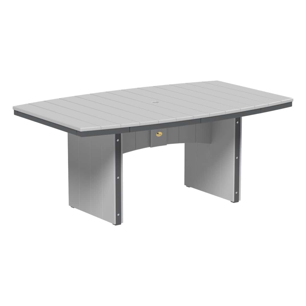 LuxCraft UDT46O — Dove Gray & Slate — Dining Height