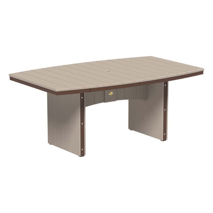 LuxCraft UDT46O — Weatherwood & Chestnut Brown — Dining Height