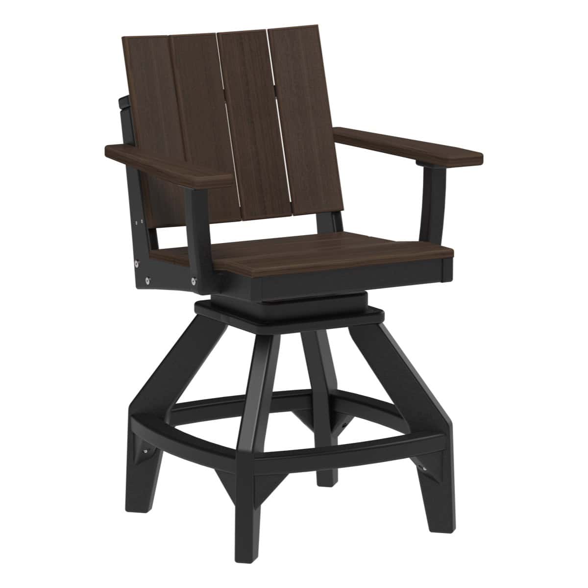 LuxCraft USWC — Counter Height / Brazilian Walnut & Black
