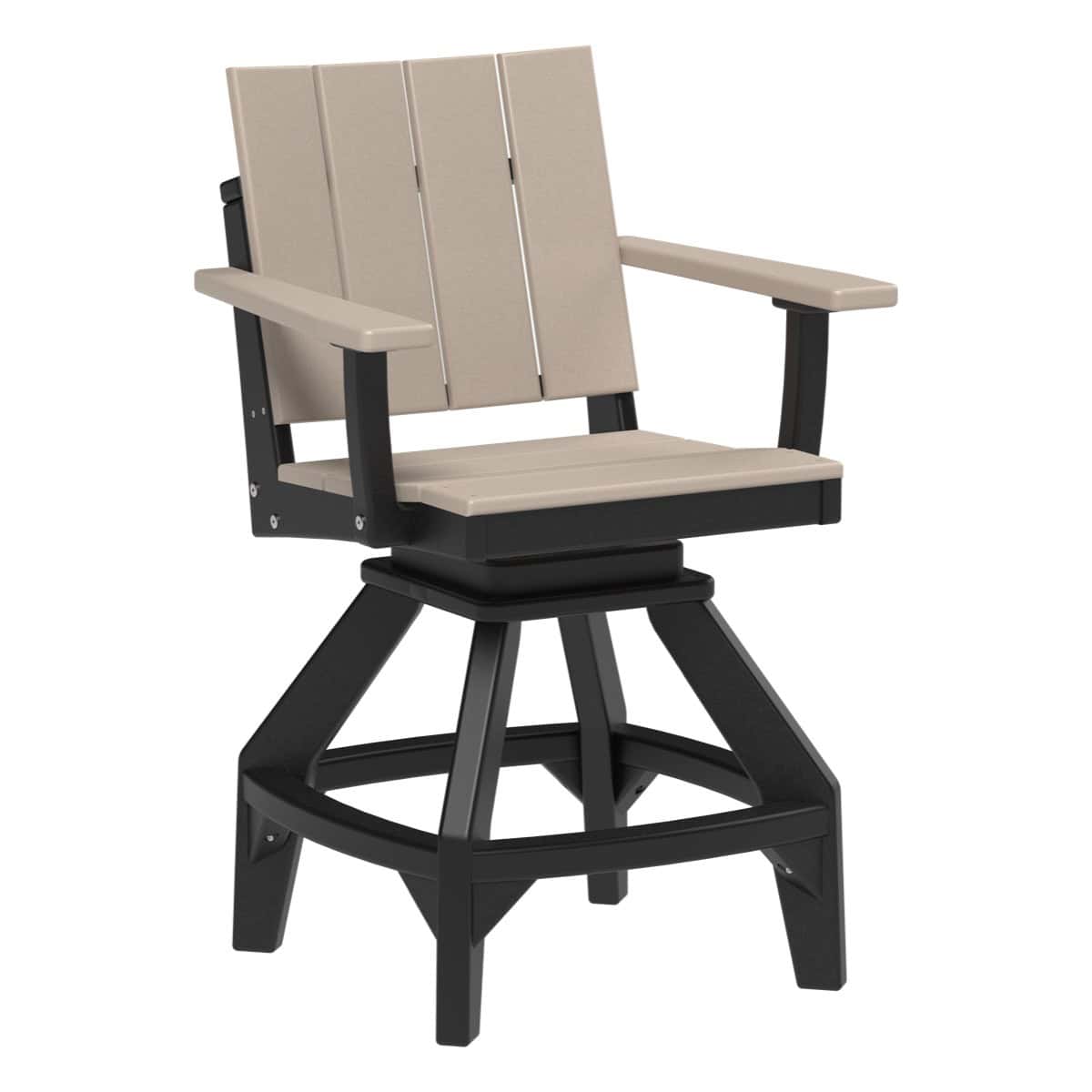 LuxCraft USWC — Counter Height / Weatherwood & Black