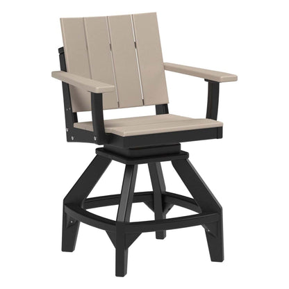 LuxCraft USWC — Counter Height / Weatherwood & Black