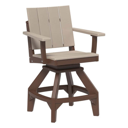 LuxCraft USWC — Counter Height / Weatherwood & Chestnut Brown