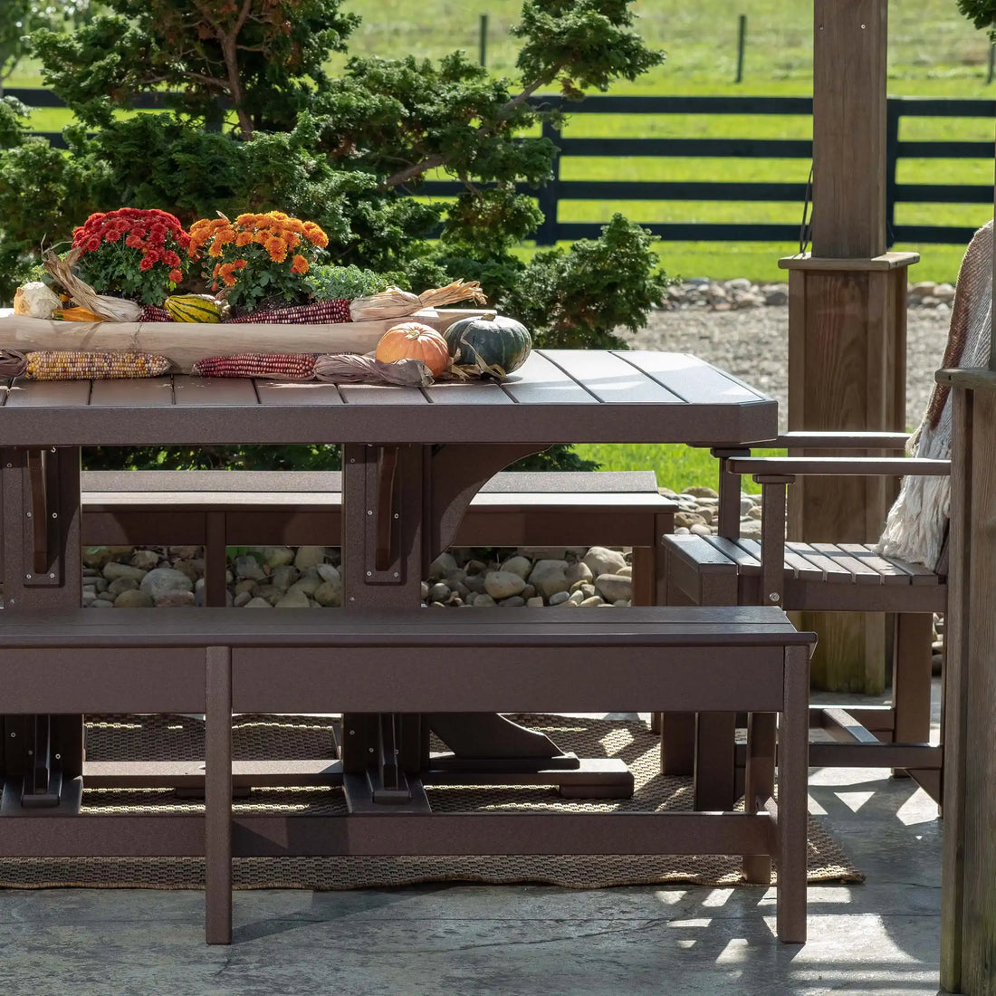 LuxCraft 4′ × 6′ Rectangular Table | P46RT: Rectangular tabletop and pedestal base. Chairs and accessories not included