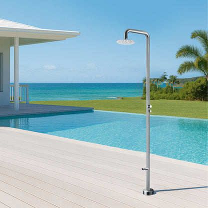 MODLAND RB1340 outdoor shower in a supplier-provided poolside setting