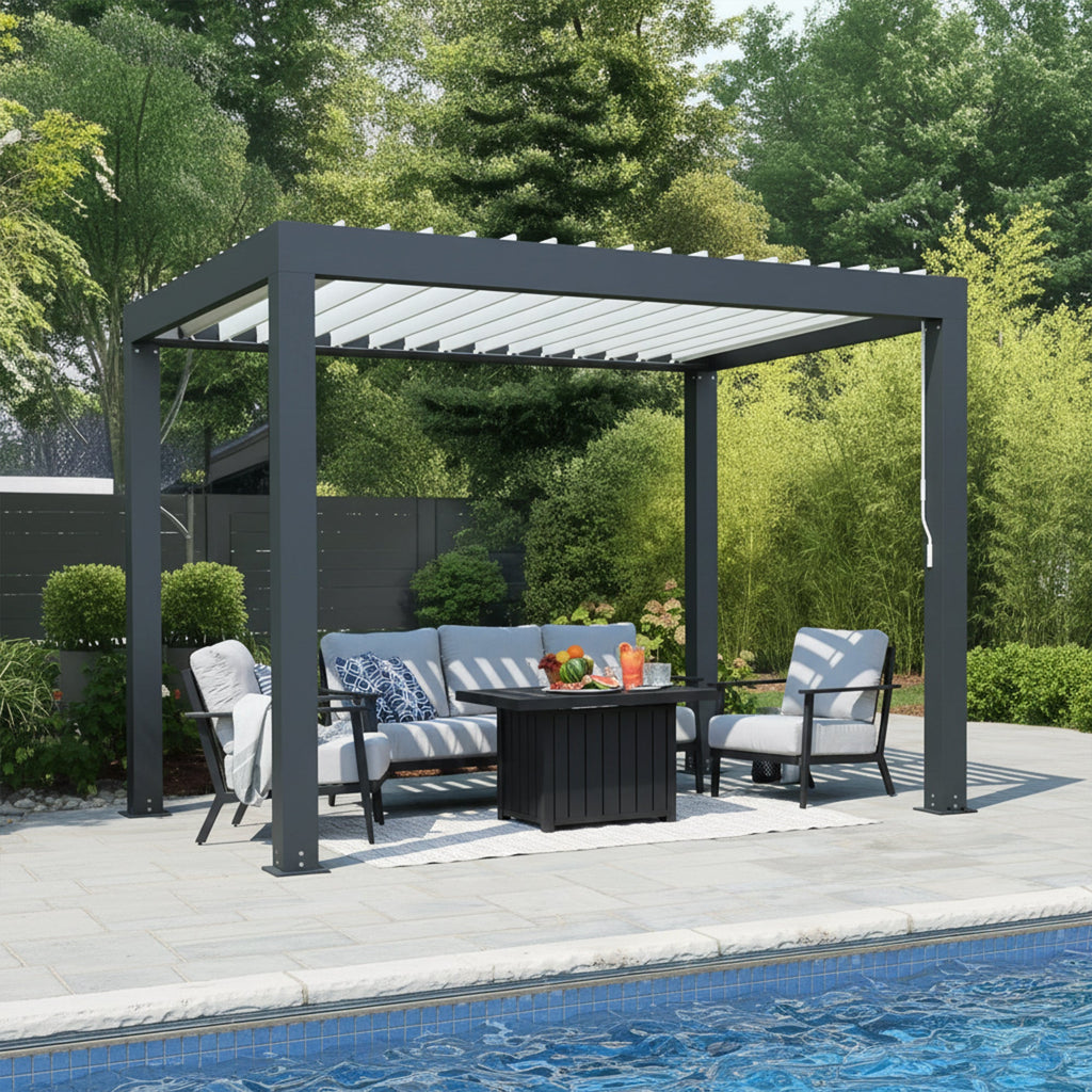 10 x 12 Aluminum Louvered Pergola