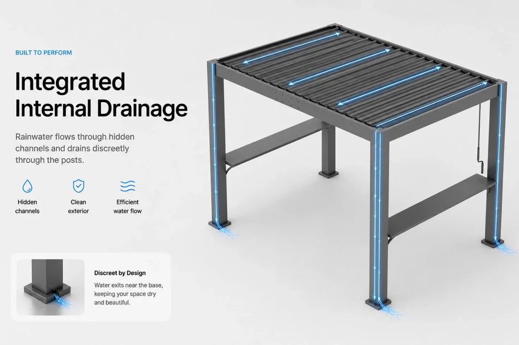 LUXOR™ Grill Louvered Pergola