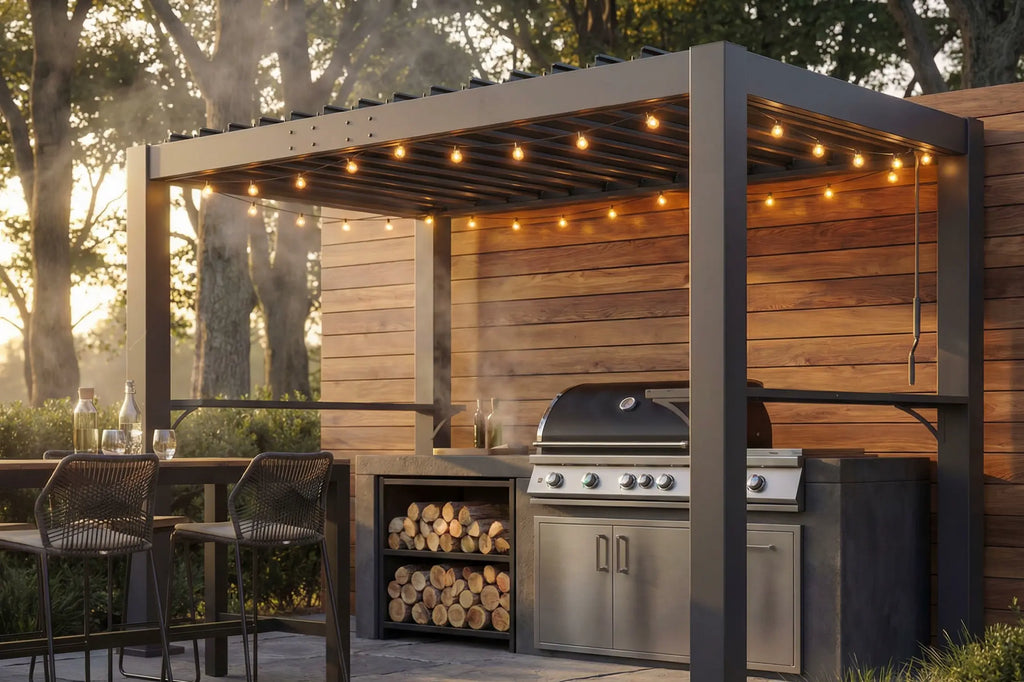 LUXOR™ Grill Louvered Pergola