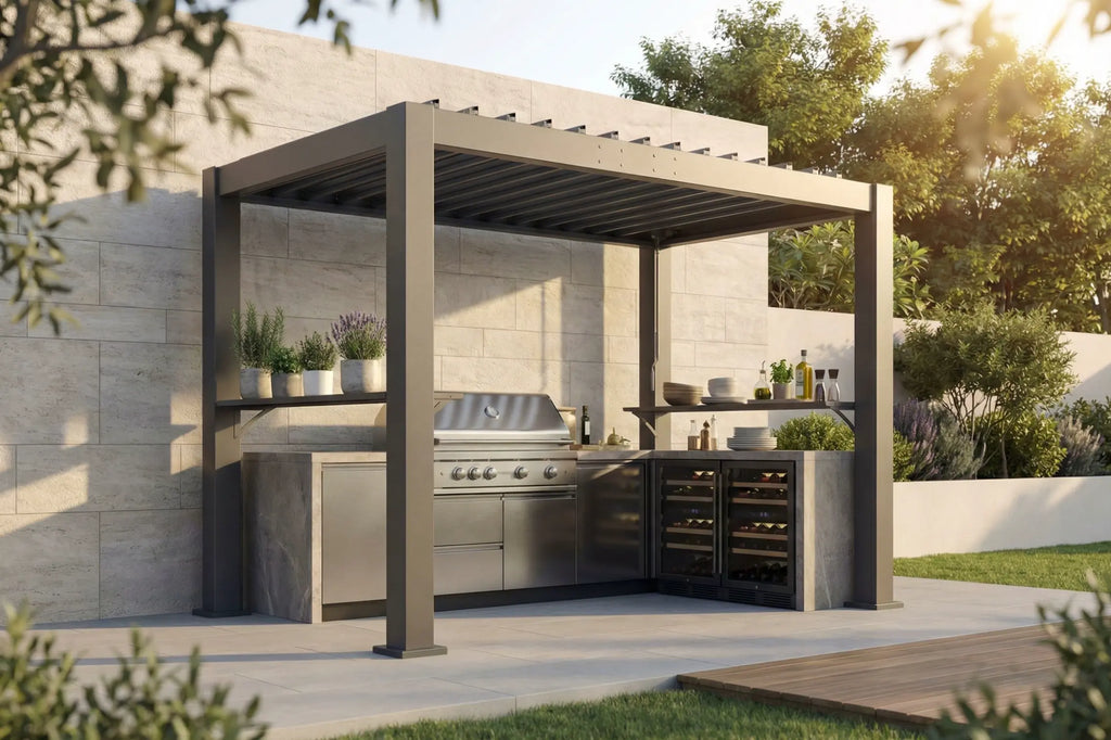 LUXOR™ Grill Louvered Pergola