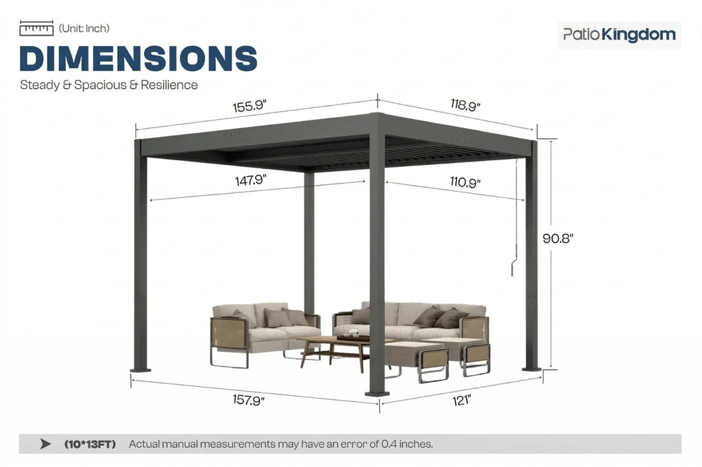 Luxor™ Louvered Pergola