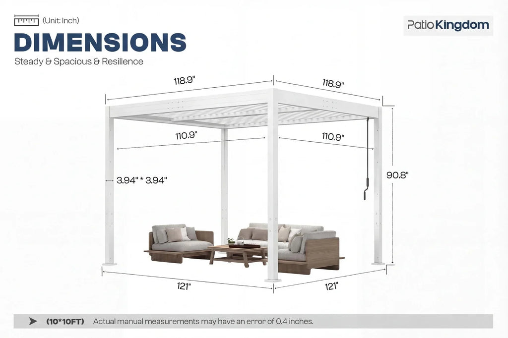 Luxor™ Louvered Pergola