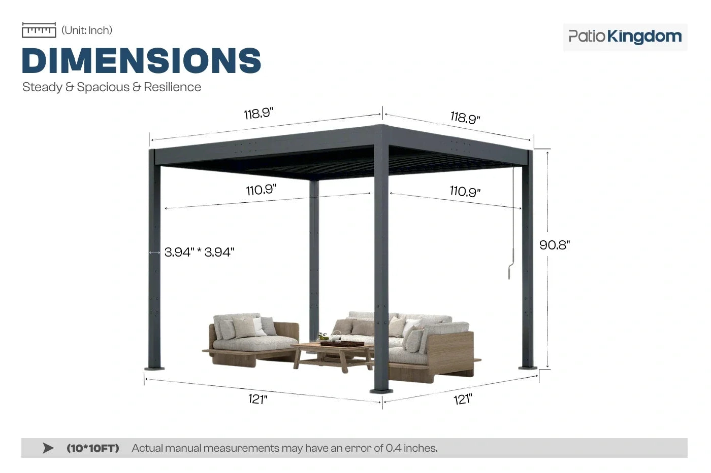 Luxor™ Louvered Pergola