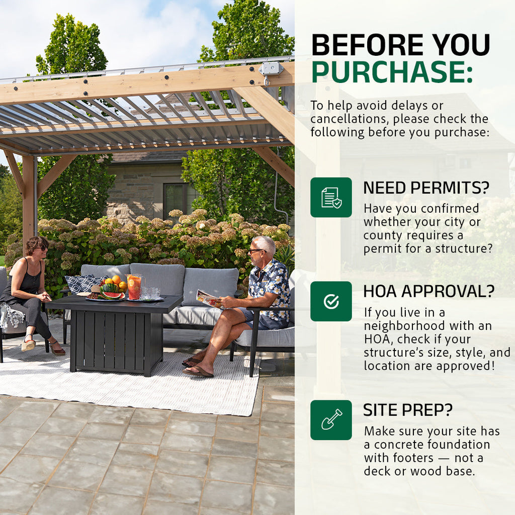 10 x 12 Aluminum Louvered Pergola