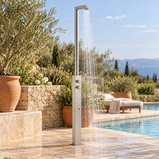 Rain Therapy Rain Head and Foot Spray – PS ZI-19151 in an outdoor lifestyle scene