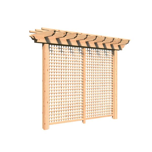 Red Cedar Monterrey Pergola with Lattice